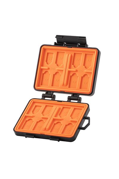 Startrc Portable organizer, STARTRC, capacity 24 memory cards, backpack hook