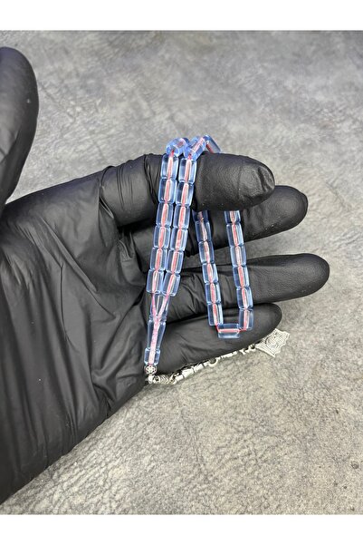 Mos Tespih High-End Crimped Amber Rosary with Ankle Length