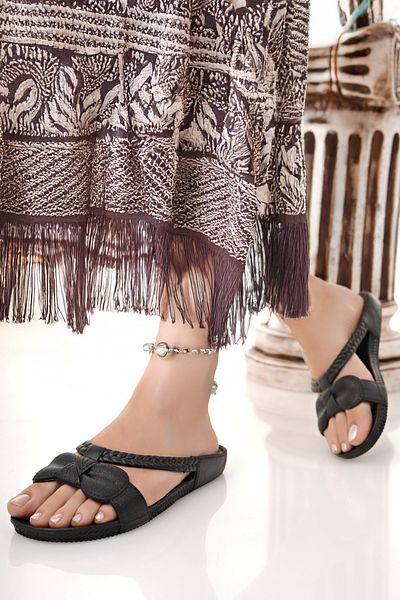 Modafırsat Women's Slippers Non-Slip Waterproof Stylish Home Out Beach Summer Daily Slippers