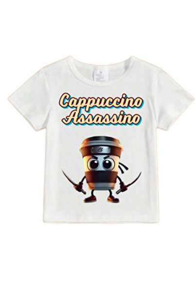 ROLY Tricou unisex, All Italian Brainrot characters Cappuccino Assassino