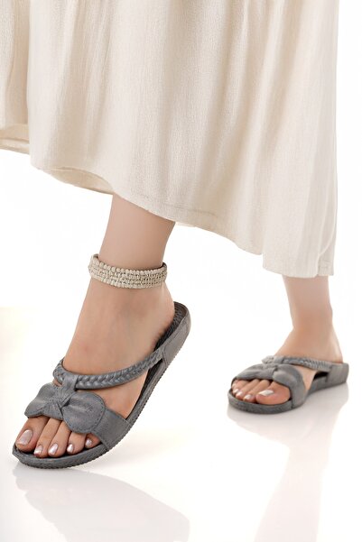 Modafırsat Kadın Terlik Kaydırmaz Su Geçirmez Şık Ev Dışarı Plaj Yazlık Günlük Terlik