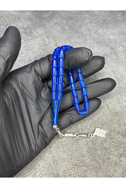 Mos Tespih High-End Crimped Amber Rosary with Ankle Length