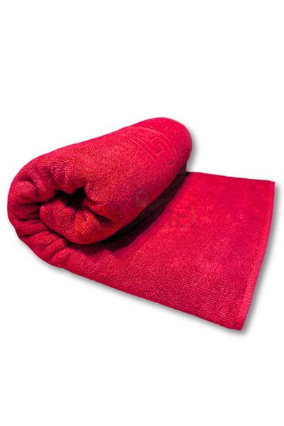 TextiLici Prosop 50x90 cm, Rosu, 100% Bumbac, Fir Dublu