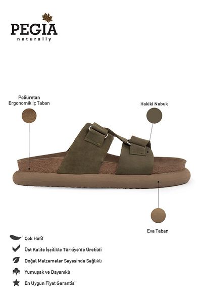 Pegia Women's Genuine Nubuck Slippers 215544