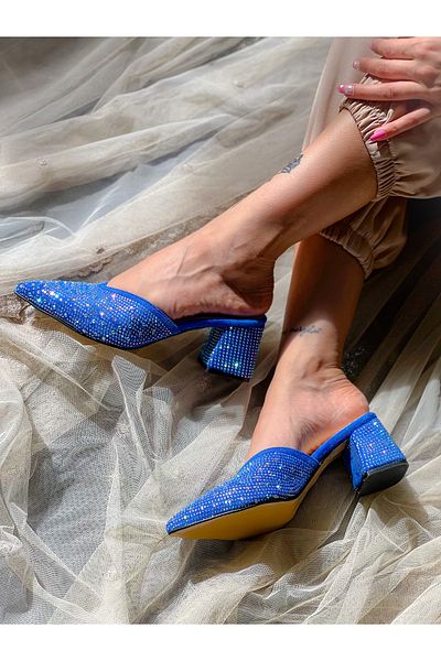 BERFONA Oasi̇s Saks Stone 5 cm Heel Slippers