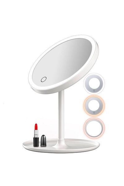 OEM Cosmetic mirror with LED for makeup, Illuminated with, 3 types of light, White
