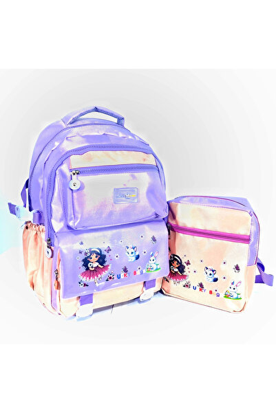 Nico Geantă de școală coreeană Rabbit cu accesorii Rucsac pentru fete și băieți