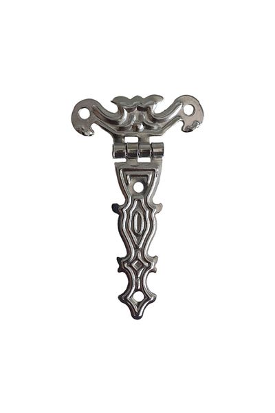 DSYapıAksesuar Butterfly Large Silver Cabinet Hinge Furniture Box Hinge(Silver)(2 Pcs)(Width:4Cm Length:7Cm)