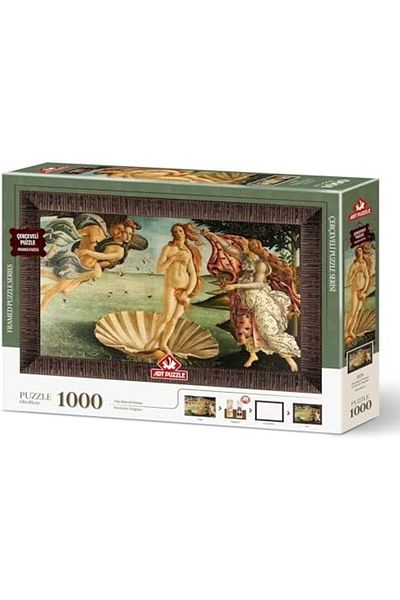 STOREMAX Puzzle Birth of Venus, Sandro Botticelli 1000 Piece Framed Puzzle Star Buy Bz 1087243