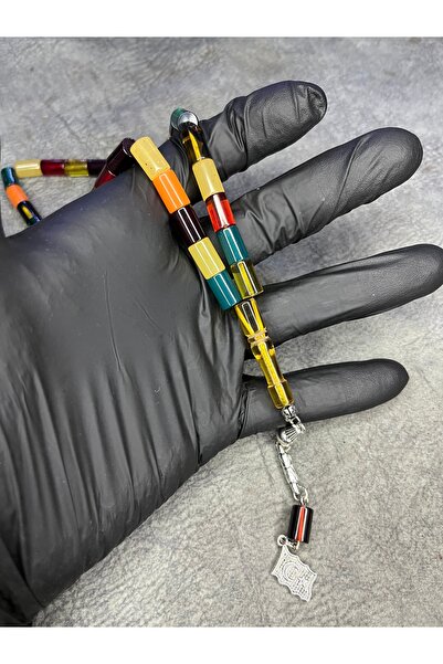 Mos Tespih Cut High-End Bonibon Crimping Amber Prayer Beads