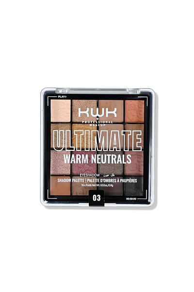 KWK Professional Makeup "Absolute Warmth" Eyeshadow Palette - (16 Colors)