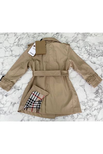 HÇ Hülya Çelik KİDSWEAR 2018 Children's Trench Coat Beige