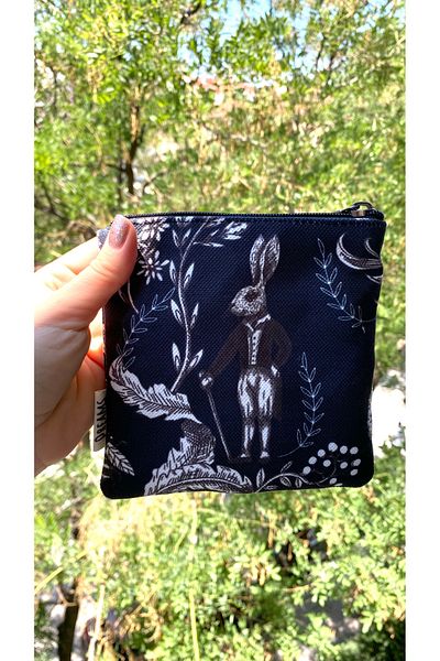 TALKING DREAMS Mini Wallet with Gothic Print
