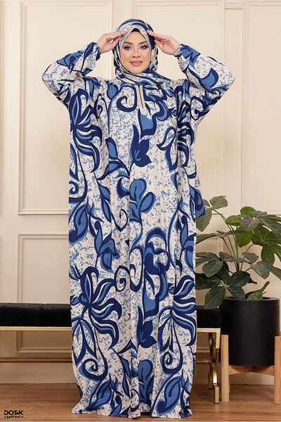 Generies Viscose prayer shawl with attached scarf