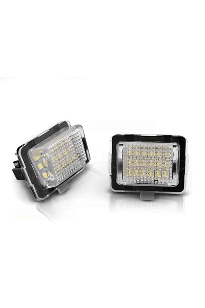 DELUXETUNING Set 2 lampi numar LED compatibil MERCEDES Clasa C W204, clasa E W212, C207, clasa S W221