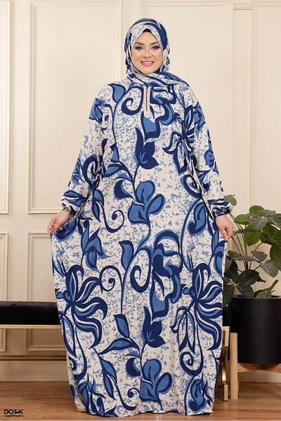 Generies Viscose prayer shawl with attached scarf