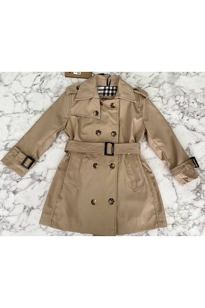HÇ Hülya Çelik KİDSWEAR 2018 Children's Trench Coat Beige