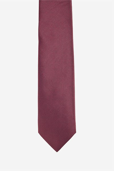 ALTINYILDIZ CLASSICS Men's Burgundy Patterned Silk Tie