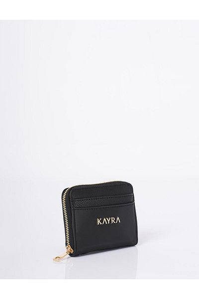 Kayra Mini portofel negru cu logo