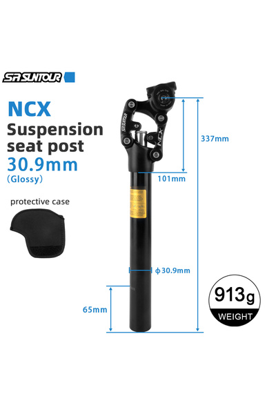 Choice 30.9mm and Case SR SUNTOUR NCX Bicycle Shock absorber Travel Seatpost 350mm*27.2mm/28.6/30.0/30.4/30