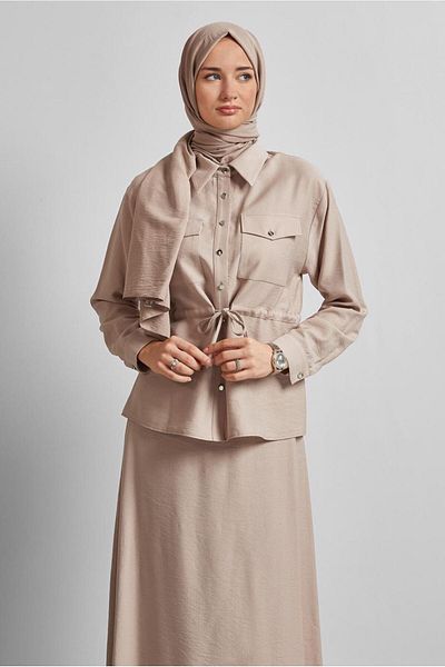 Alvina Waist Tightened Skirt Suit 45752
