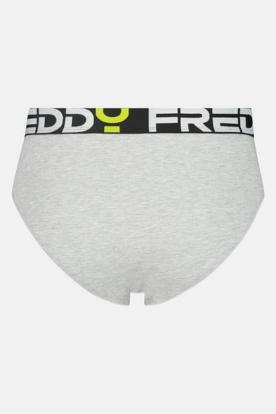 FREDDY Men Brand Logo Brief, Grey