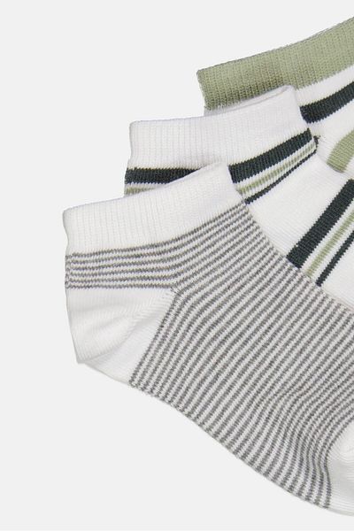 MUDD Kids Boy 5 Pairs Stripe Ankle Socks, Multicolor