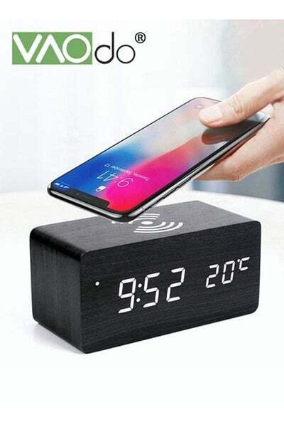 VAODO LED Alarm Clock Can be Timed Electronic Alarm Clock HD Mirror Display