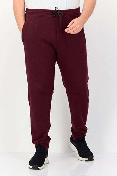 AMERICAN EAGLE Men Regular Fit Solid Jogger Pants, Aubergine