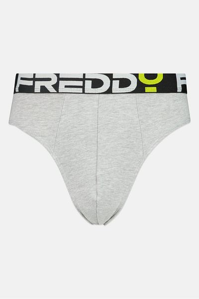FREDDY Men Brand Logo Brief, Grey