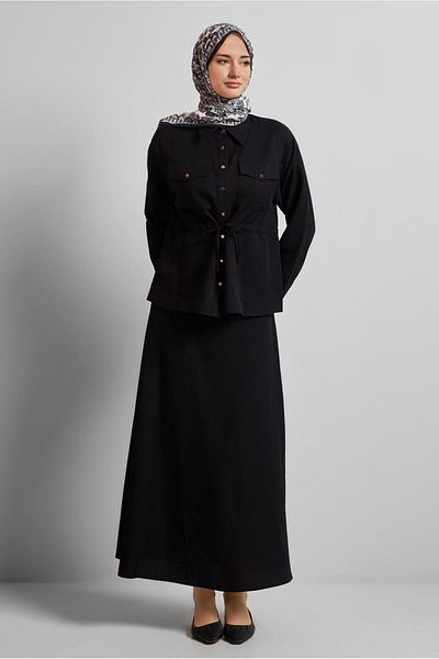 Alvina Waist Tightened Skirt Suit 45752