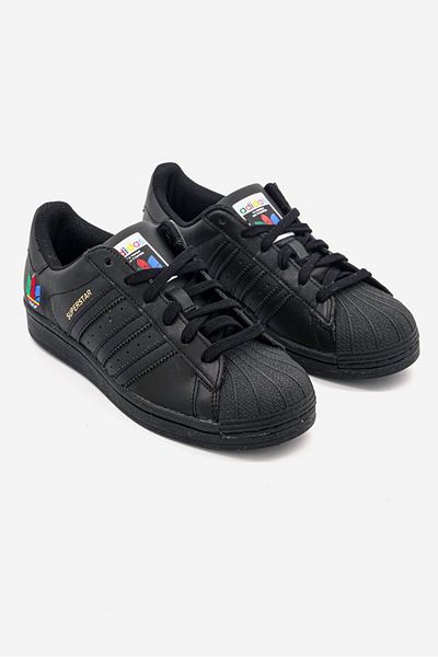 adidas Women Superstar Lace Up Sports Shoes, Black