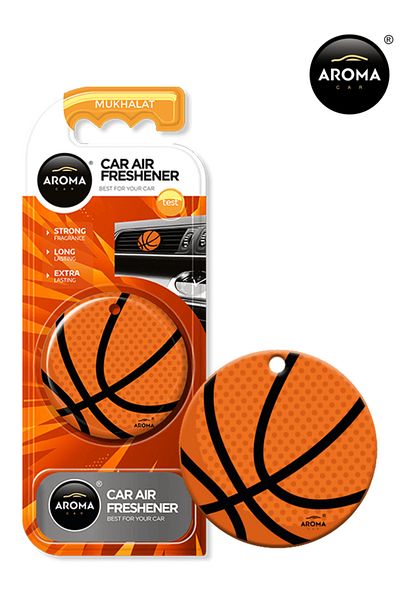 Generic Aroma Car Air Freshener Basketball Design Mukhalat Scent, Long Lasting & Easy to Use