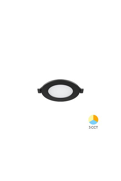 Braytron SPOT LED ROTUND ST 3W 3INC-NEGRU