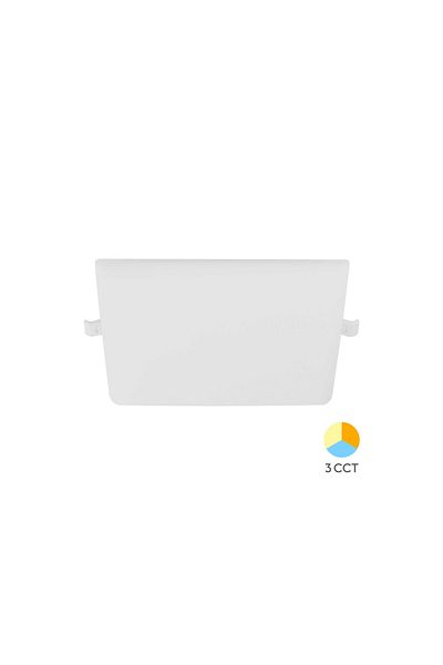 Braytron SPOT LED PATRAT ST 24W 2500lm 3in1 ALB REGLABIL IP20