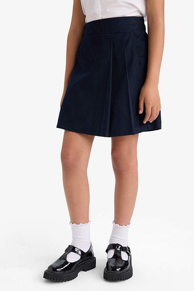 DeFacto Girl's Pleated Elastic Waist Gabardine Shorts Skirt F1418A825Au