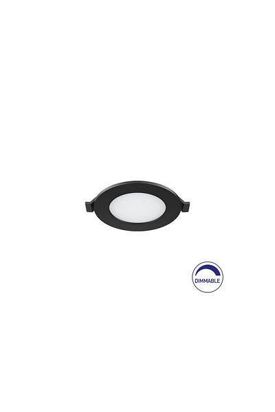Braytron Panel LED mic SPOT LED ROTUND ST 4W 280LM DIM 3000K F:85MM NEGRU IP40