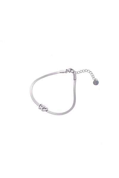 Go Dutch Label 2 Hearts (silver stainless steel)