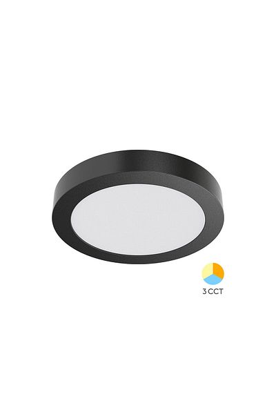 Braytron Panel LED mic SPOT LED ROTUND PT 24W NEGRU 3in1