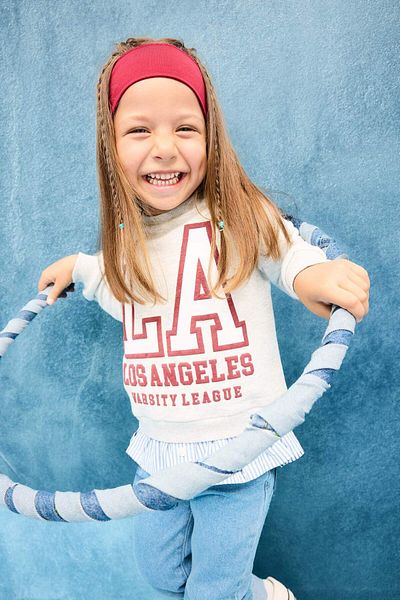 DeFacto Baby Girl Crew Neck Printed Soft Furry Sweatshirt F3751A525Au