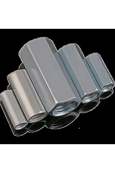 Other xjS Coupling Nuts 20pcs M6 M8 Hex Nut Rod Coupling Carbon Steel Galvanized Long Hexagonal Nut Fit Bo