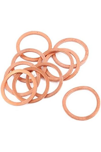 Other Aexit 10pcs (Electrical Equipment) 18mm x 14mm x 1mm Flat Ring Copper Crush Washer Sealing Gasket Fa