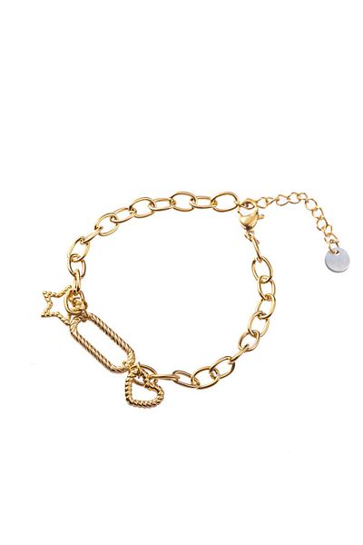 Go Dutch Label Heart & Star (gold stainless steel)
