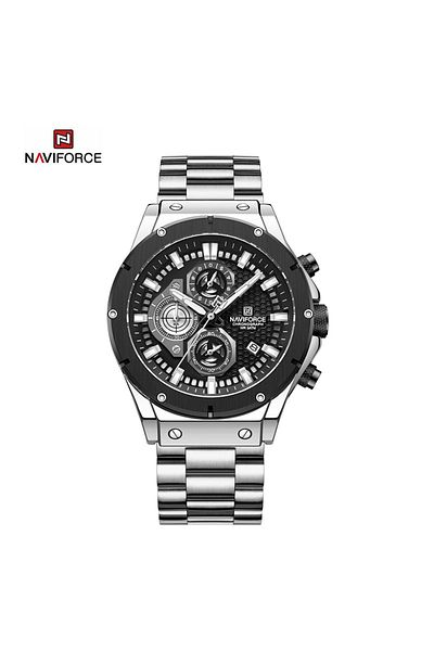 Naviforce NF8026 Men’s Chronograph Stainless Steel Strap Casual Waterproof Tough Guy Quartz Watch
