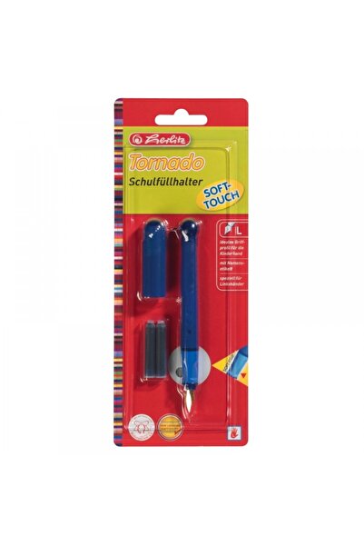 Herlitz Stilou Tornado cu vârf L, material plastic, culoare albastru