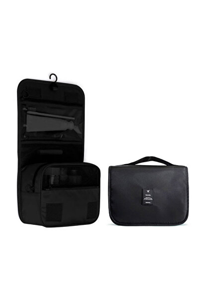 Choice حقيبة مكياج للسفر سوداء اللون، منظم أدوات الزينة المقاوم للماء، عالية ...