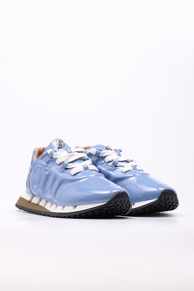 Ayakkabıhane Inside and Outside Genuine Patent Leather Blue Women's Sports Shoes Ah08167261400568
