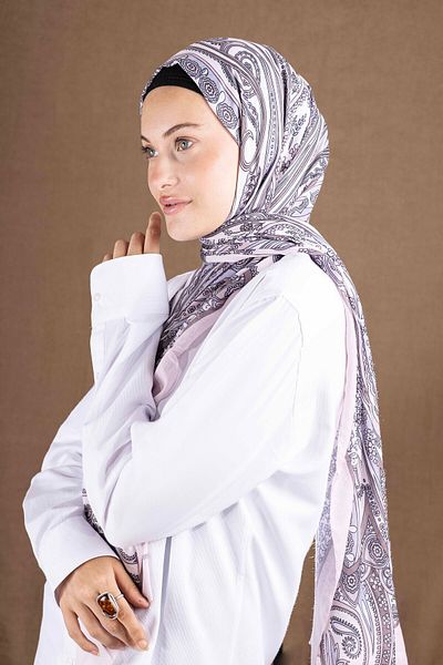 Akel Digital Soft Shawl Ethnic Pastel Pattern2