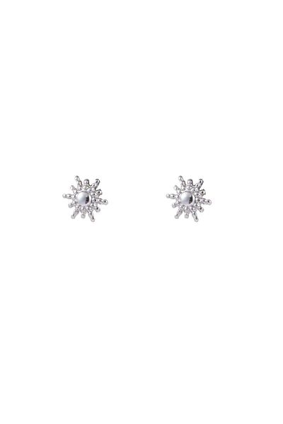 Go Dutch Label Little Sun Stud Earrings (stainless steel silver)