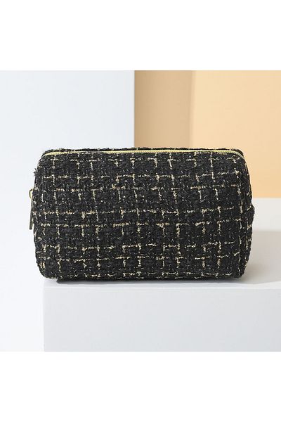 Choice black Fashion Women Clutch Makeup Bag Cosmetic Storage Bag Large Capacity Portable Travel Toiletries